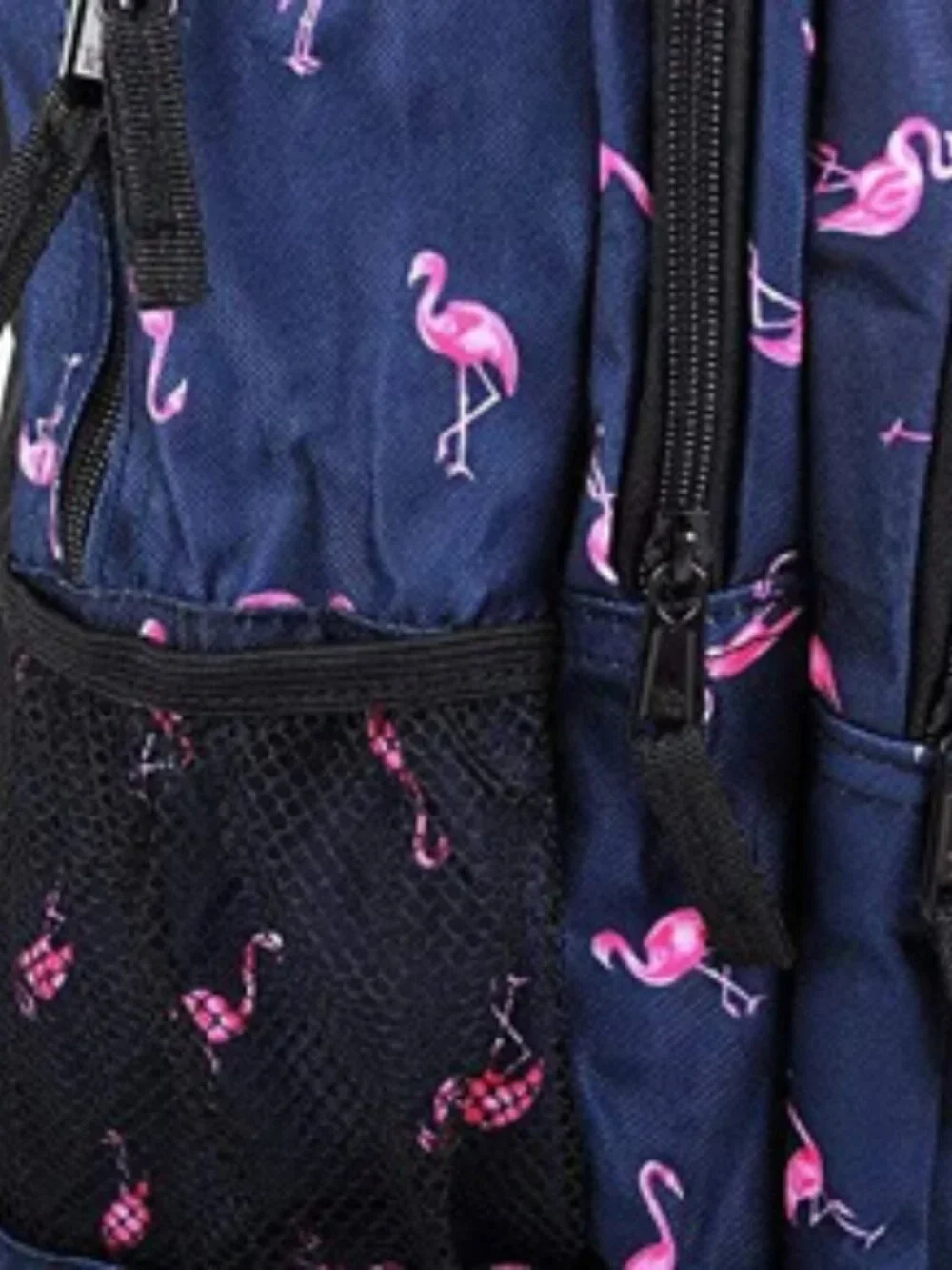 Flamingo -Navy & Pink Backpack/ Laptop Bag / School Bag- Multi-Compartment - NWT